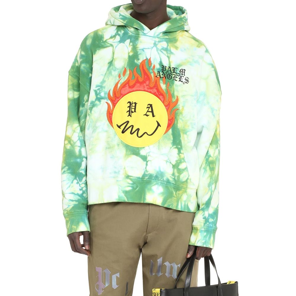 Palm Angels Bicolor Cotton Sweatshirt