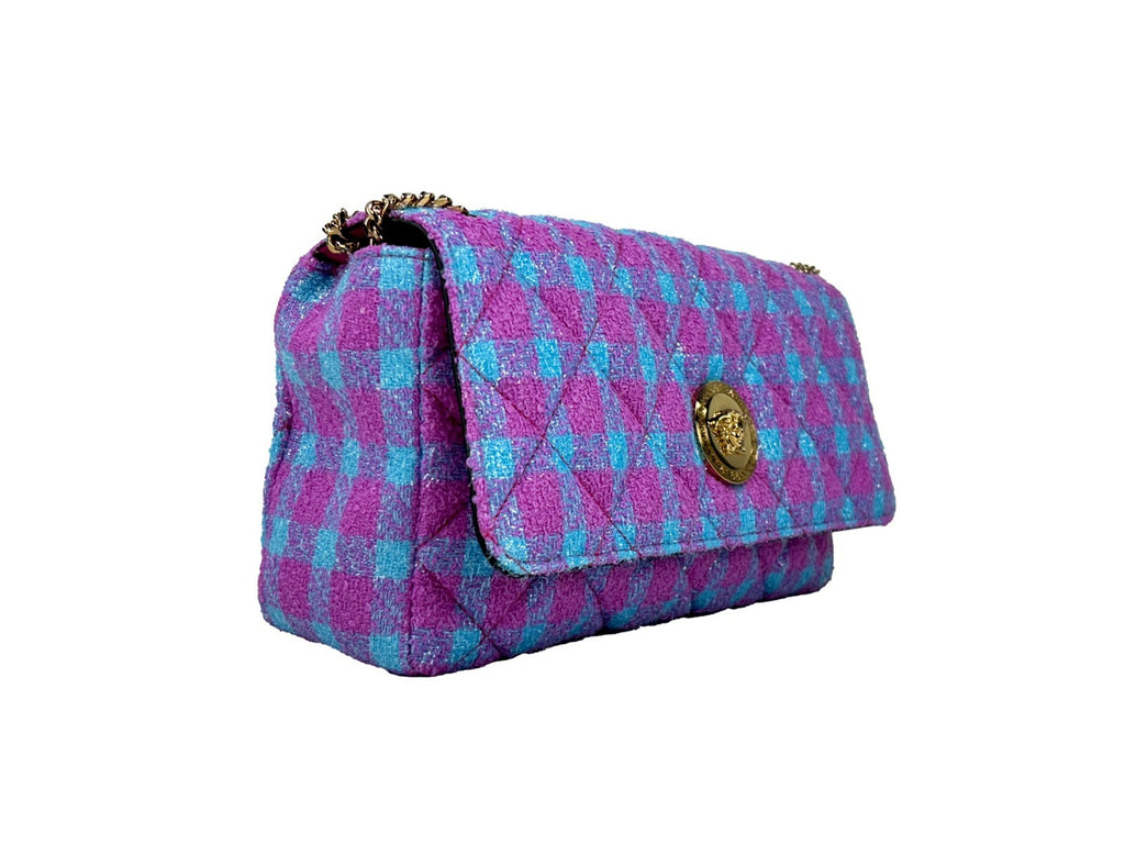 Versace Wool Lurex Medium Shoulder Crossbody Bag