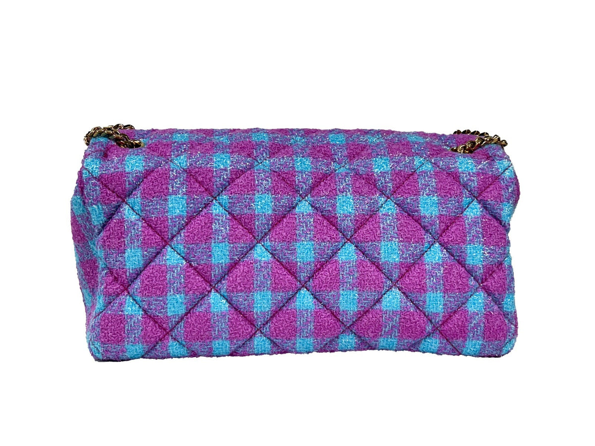Versace Wool Lurex Medium Shoulder Crossbody Bag