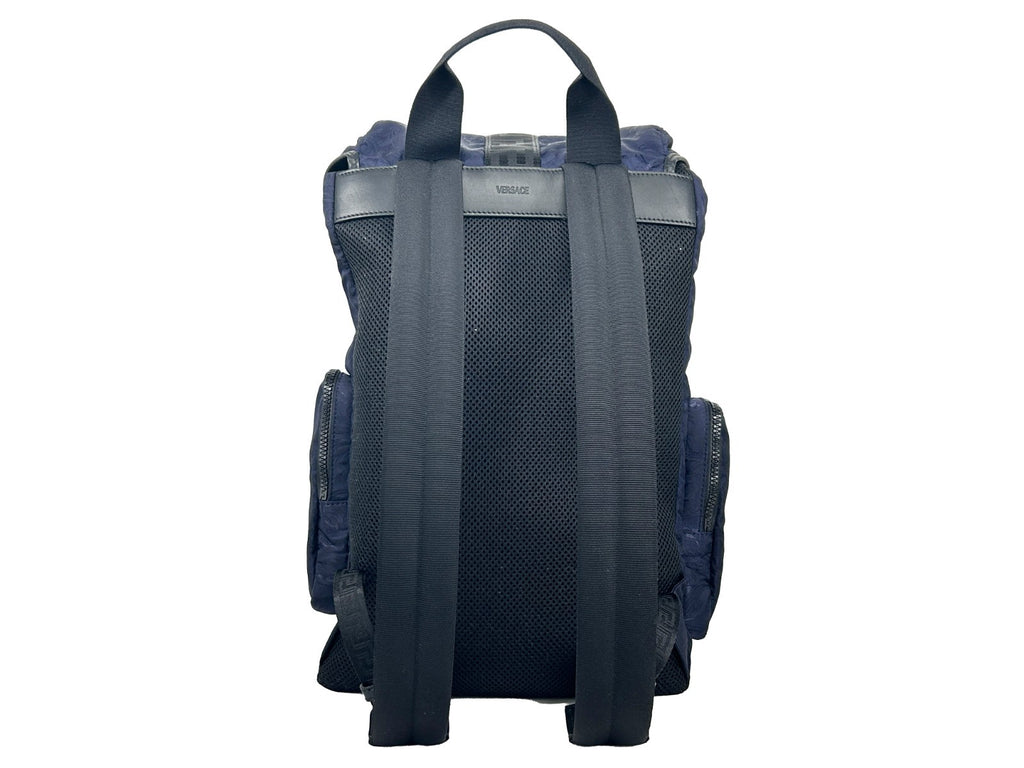 Versace Medusa Nylon Buckle Drawstring Backpack Bag