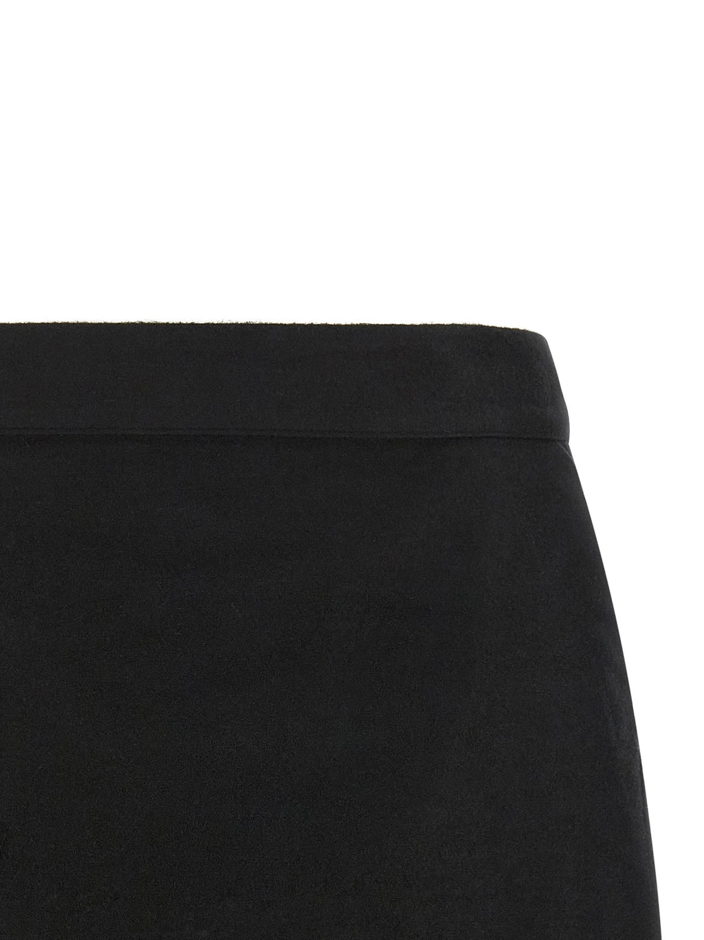 Rick Owens Black Ramie Long Skirt