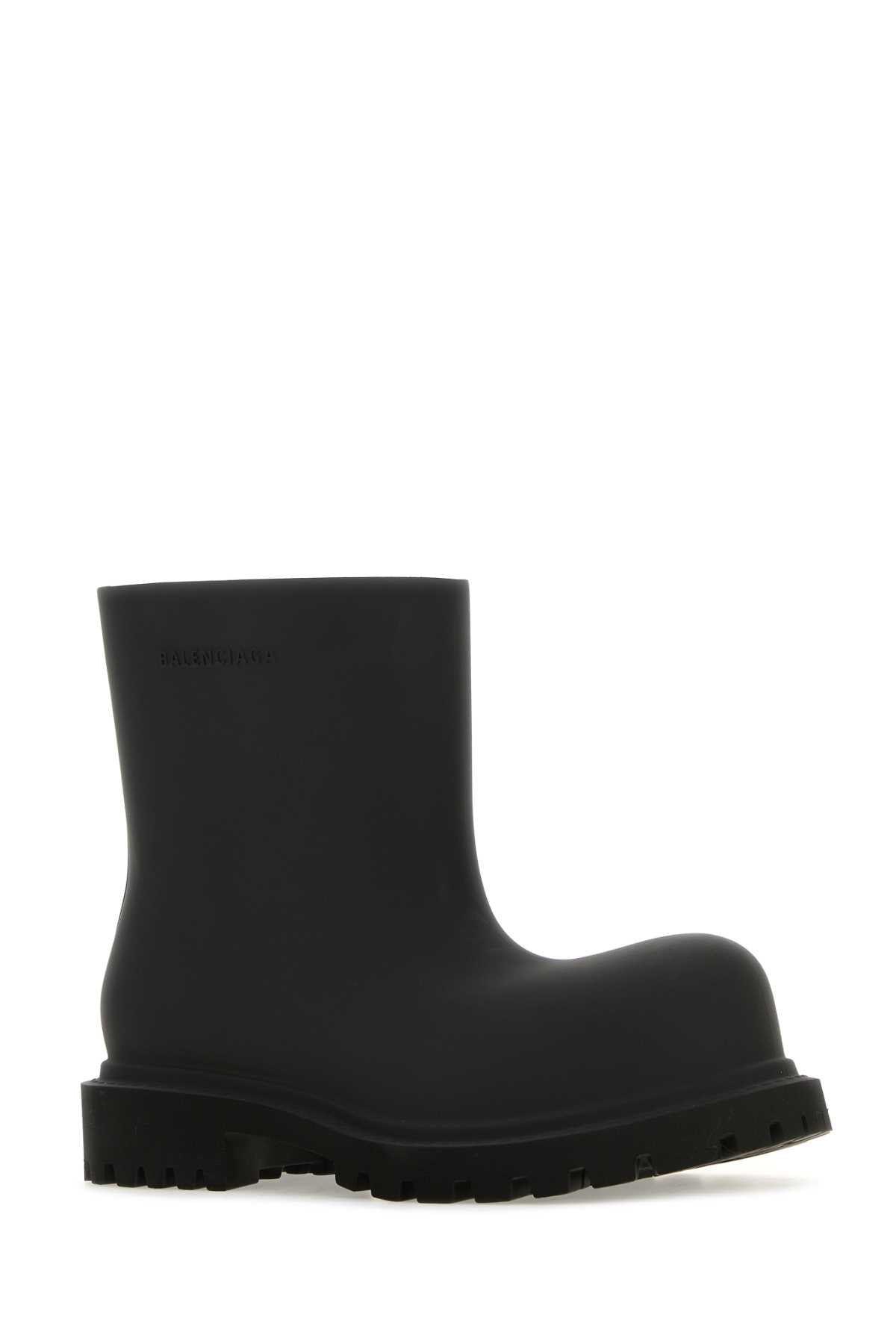 Balenciaga Men Black Eva  Ankle Boots