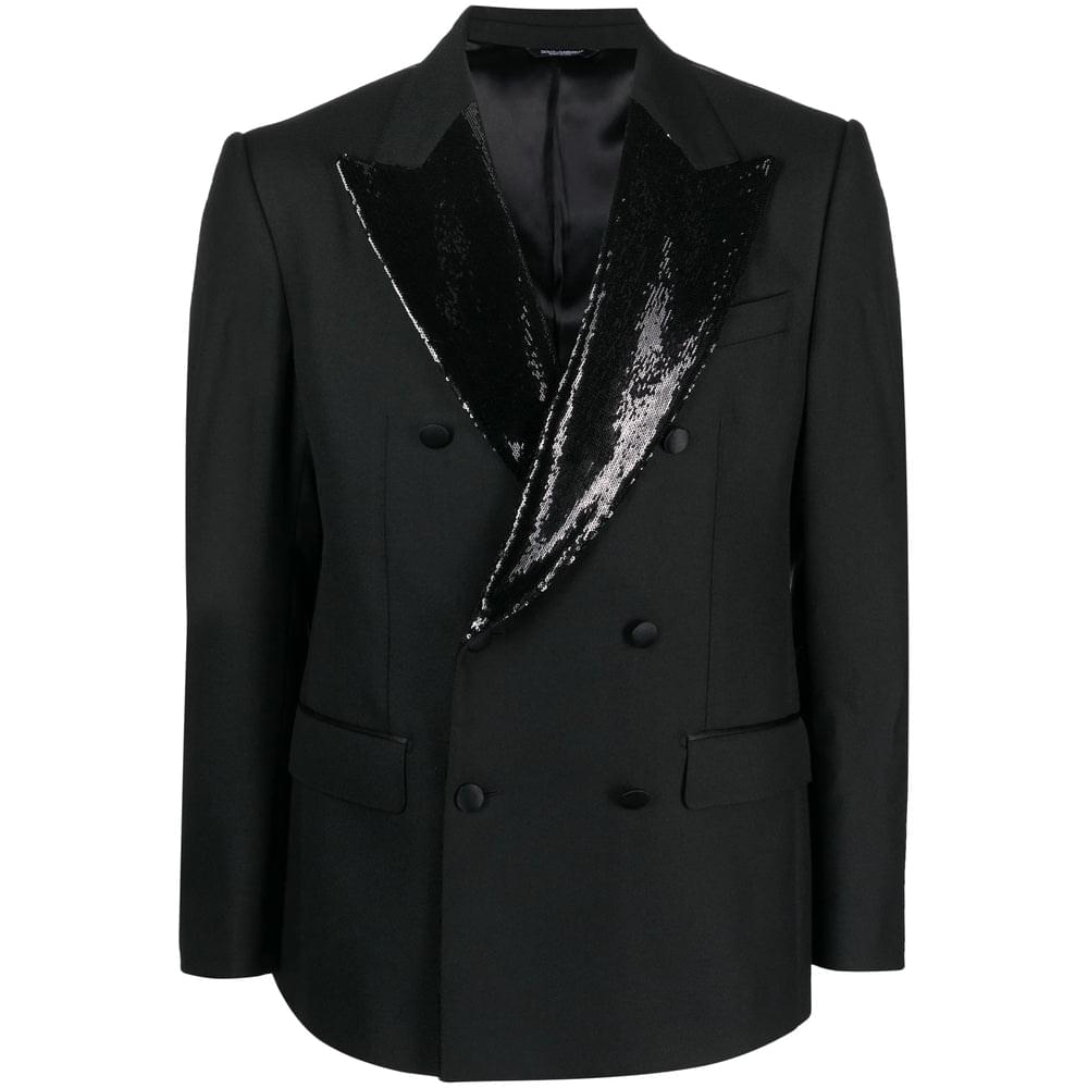 Dolce & Gabbana Black Jackets - Blazers Men