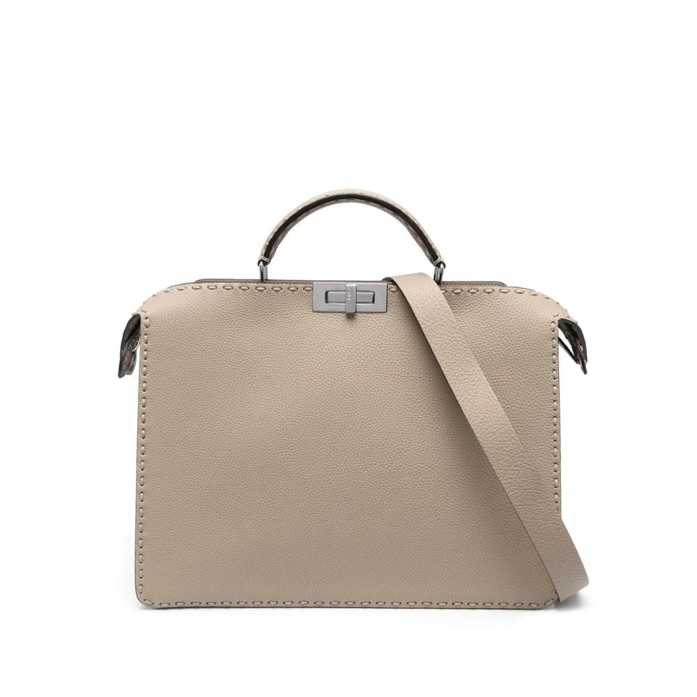 Fendi Neutrals Tote Bags Men