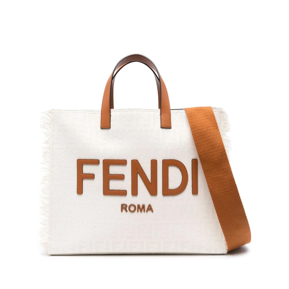Fendi Neutrals Tote Bags Men