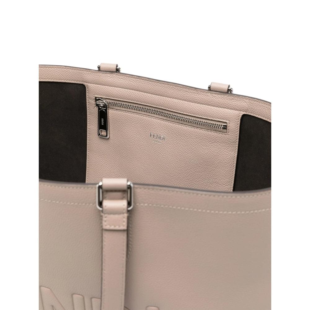 Fendi Neutrals Tote Bags Men