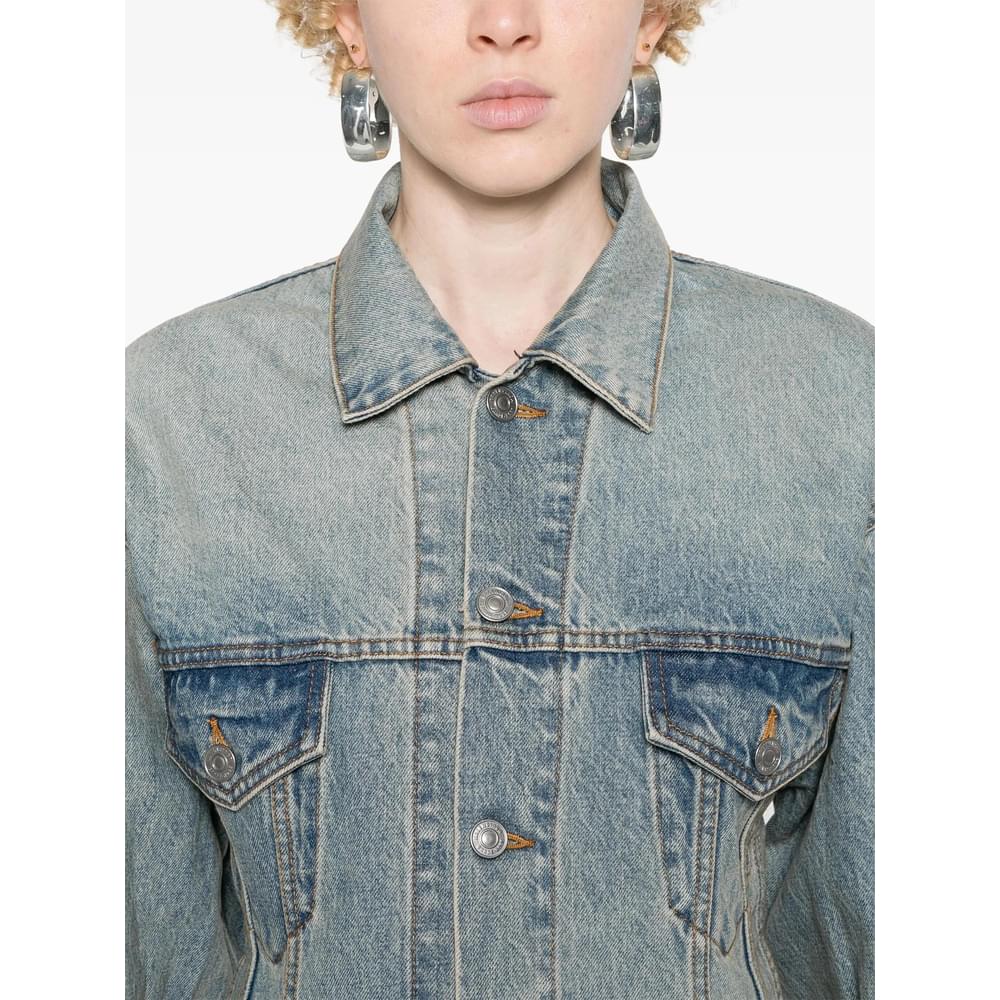 Balenciaga Blue Jackets - Denim Jackets Women