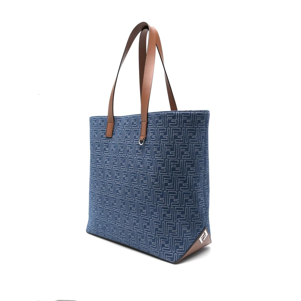 Fendi Blue Tote Bags Men Men