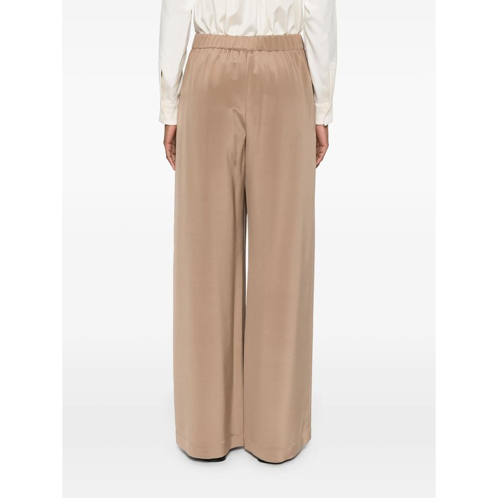 Max Mara Brown Trousers - Palazzo Pants Women