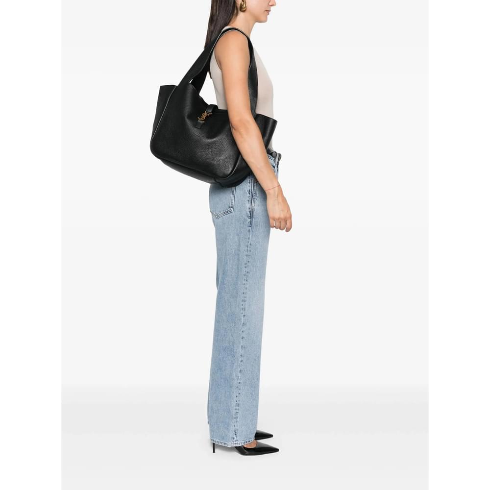 Saint Laurent Black Tote Bags Women