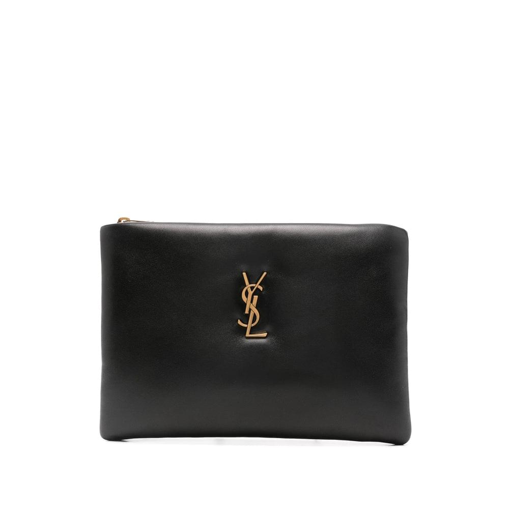 Saint Laurent Black Clutch Bags Women