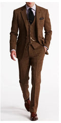 Men's Herringbone Tweed Suit