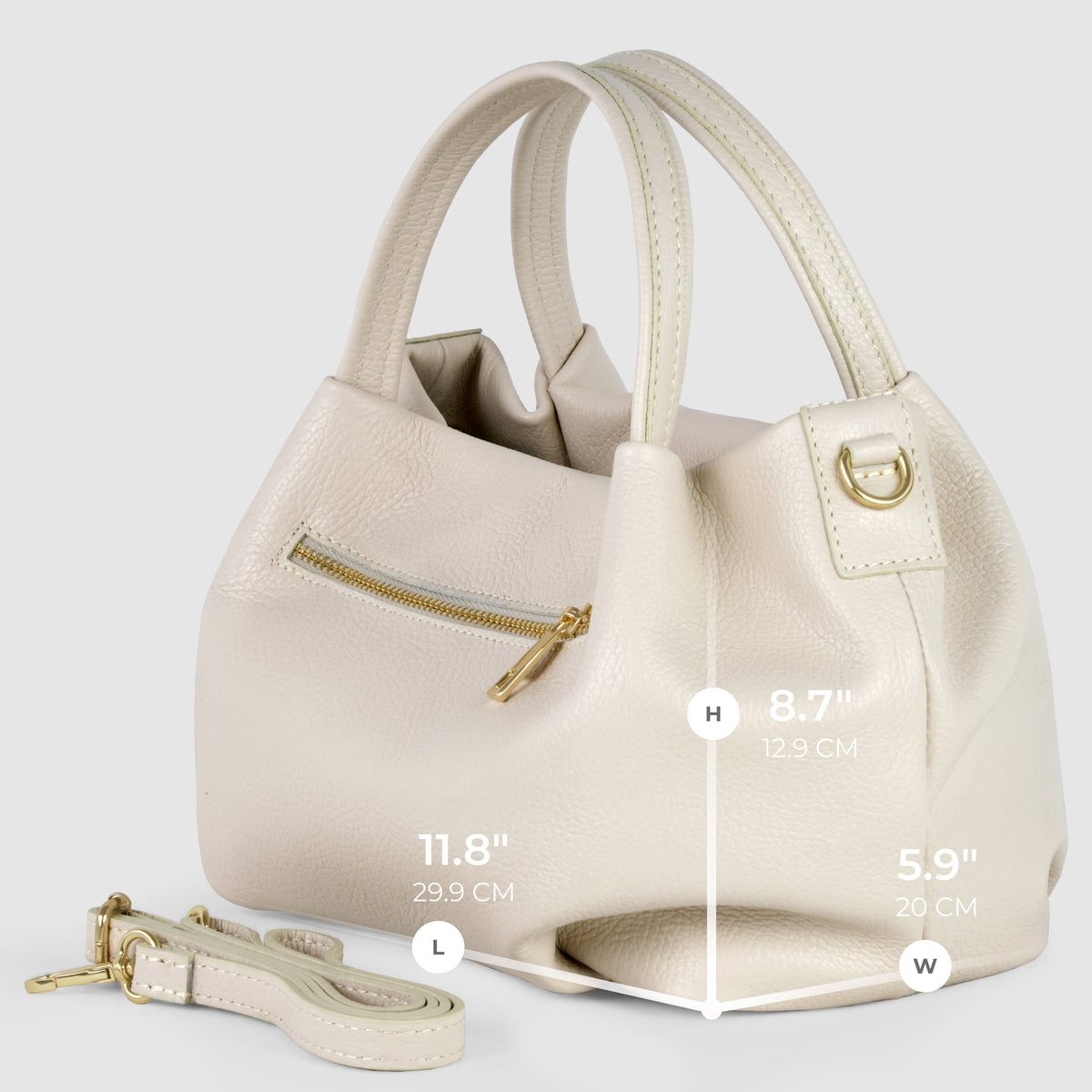 Italian Full-Grain Leather Top-Handle Bag | Lucca